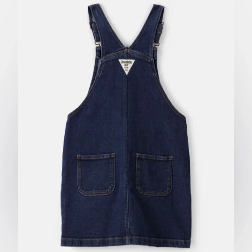 NWT OshKosh B'gosh Girls Denim Skirtall - Blue Dark Wash Denim 6/6x $44
